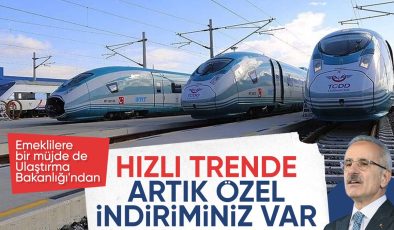 Bakan Uraloğlu duyurdu: Emeklilere trenlerde yüzde 10 indirim uygulanacak