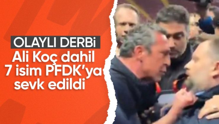 Olaylı derbi sonrası Ali Koç dahil 7 isim disipline sevk edildi