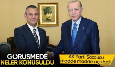 AK Parti Sözcüsü Ömer Çelik, kritik görüşmede konuşulan başlıkları açıkladı