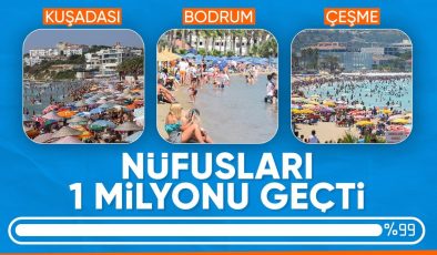 Bayram tatilinde bazı ilçelerin nüfusu 1 milyonu geçti