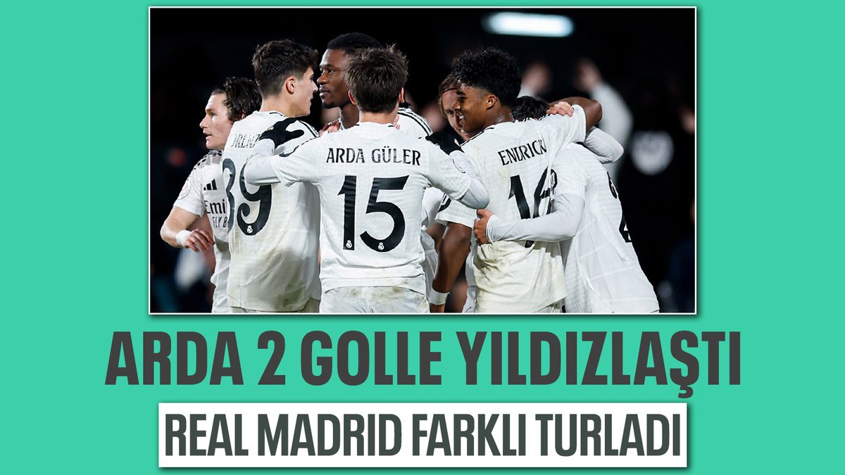 Arda Güler’in 2 gol attığı maçta Real Madrid turu farklı geçti